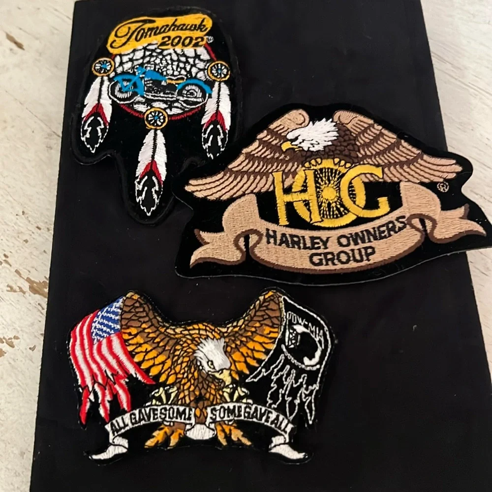 Lot Harley Davidson eagle tomahawk patches